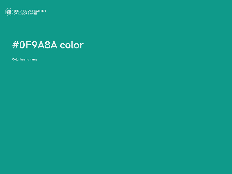 #0F9A8A color image