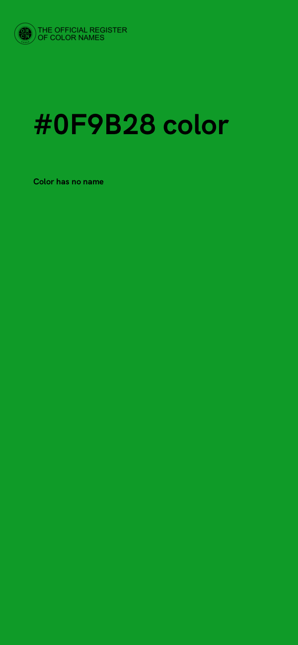 #0F9B28 color image