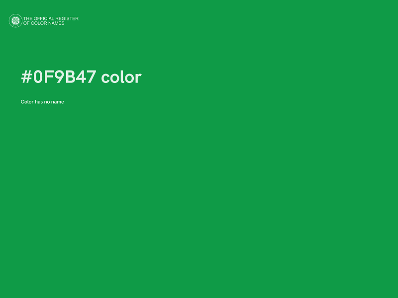 #0F9B47 color image