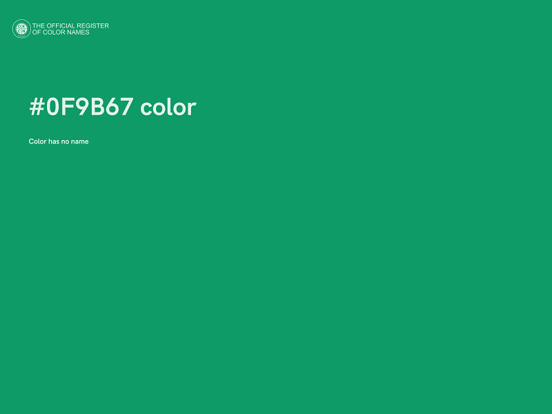 #0F9B67 color image