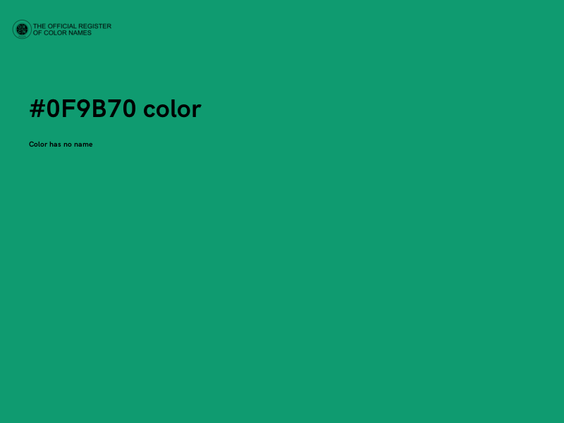 #0F9B70 color image
