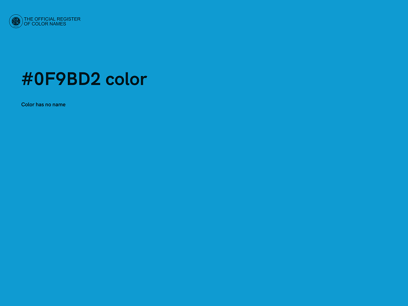 #0F9BD2 color image