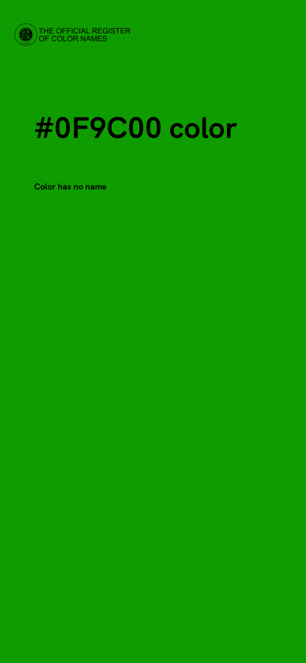 #0F9C00 color image