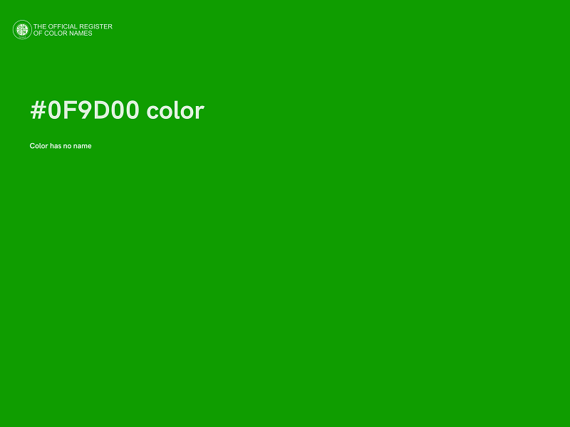 #0F9D00 color image