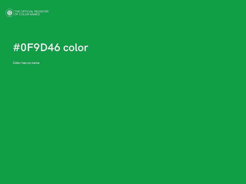 #0F9D46 color image