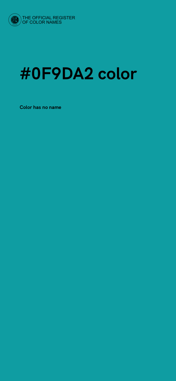 #0F9DA2 color image