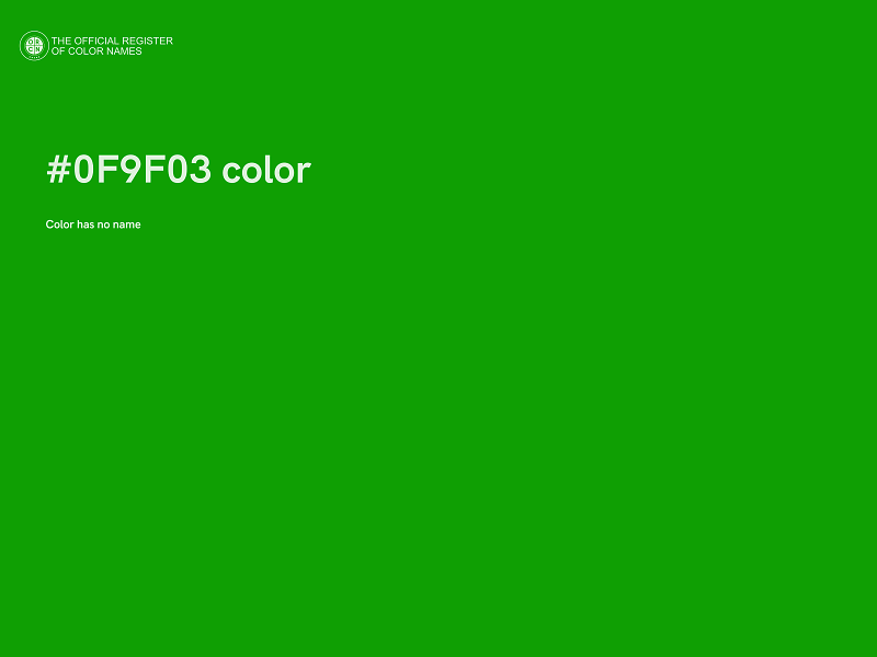 #0F9F03 color image