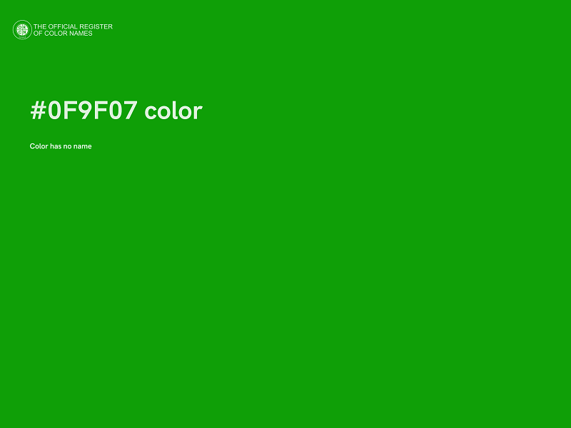 #0F9F07 color image