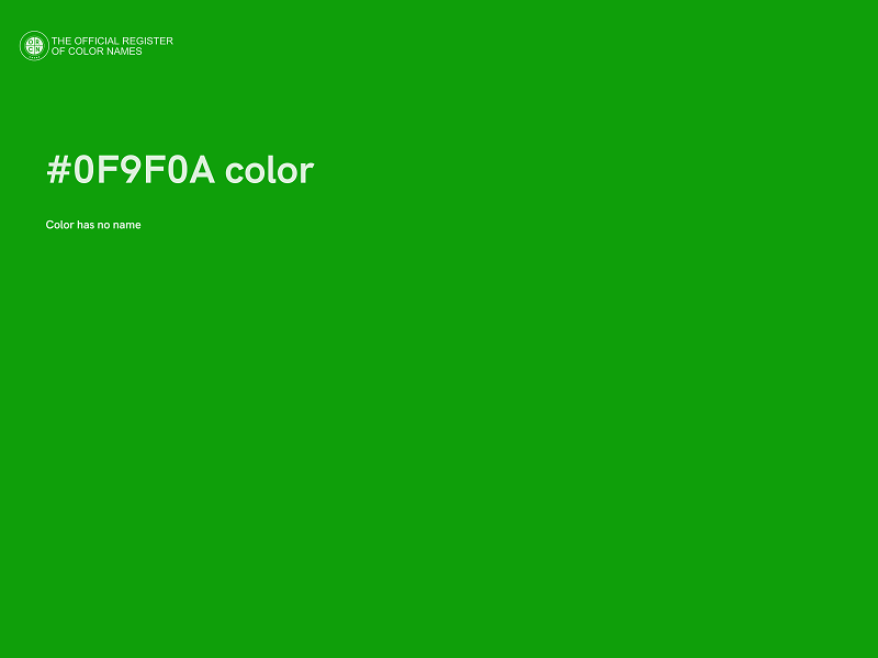 #0F9F0A color image