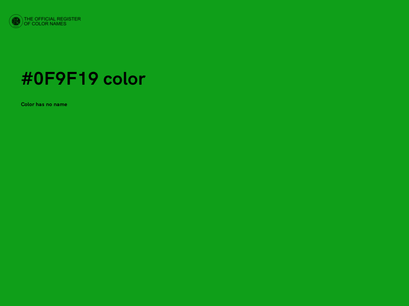 #0F9F19 color image