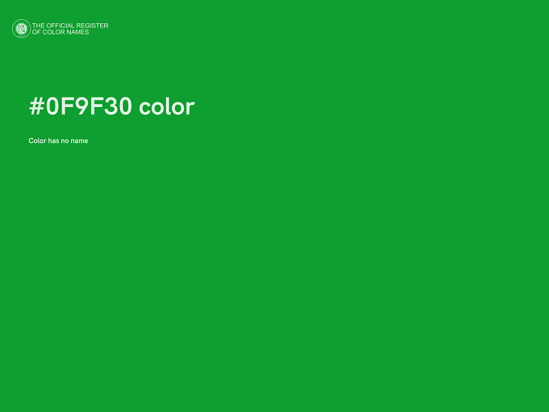 #0F9F30 color image