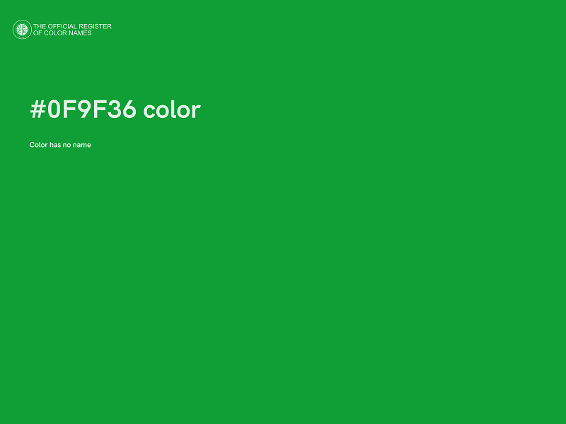 #0F9F36 color image