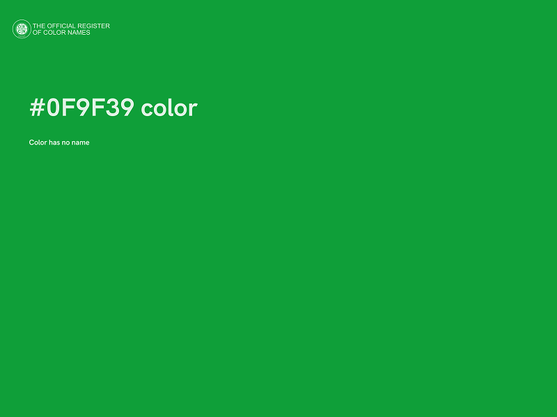 #0F9F39 color image