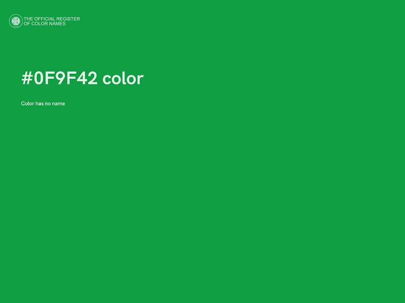 #0F9F42 color image