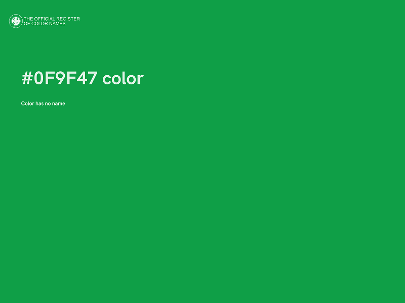 #0F9F47 color image