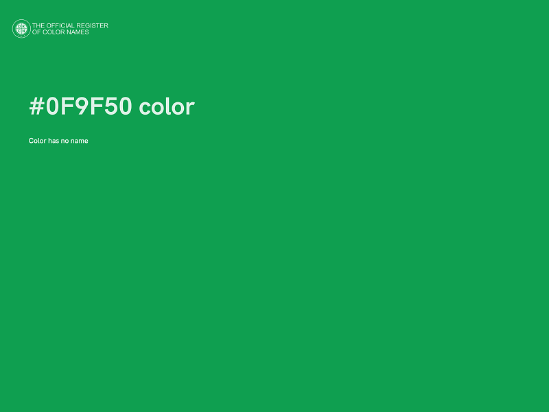 #0F9F50 color image