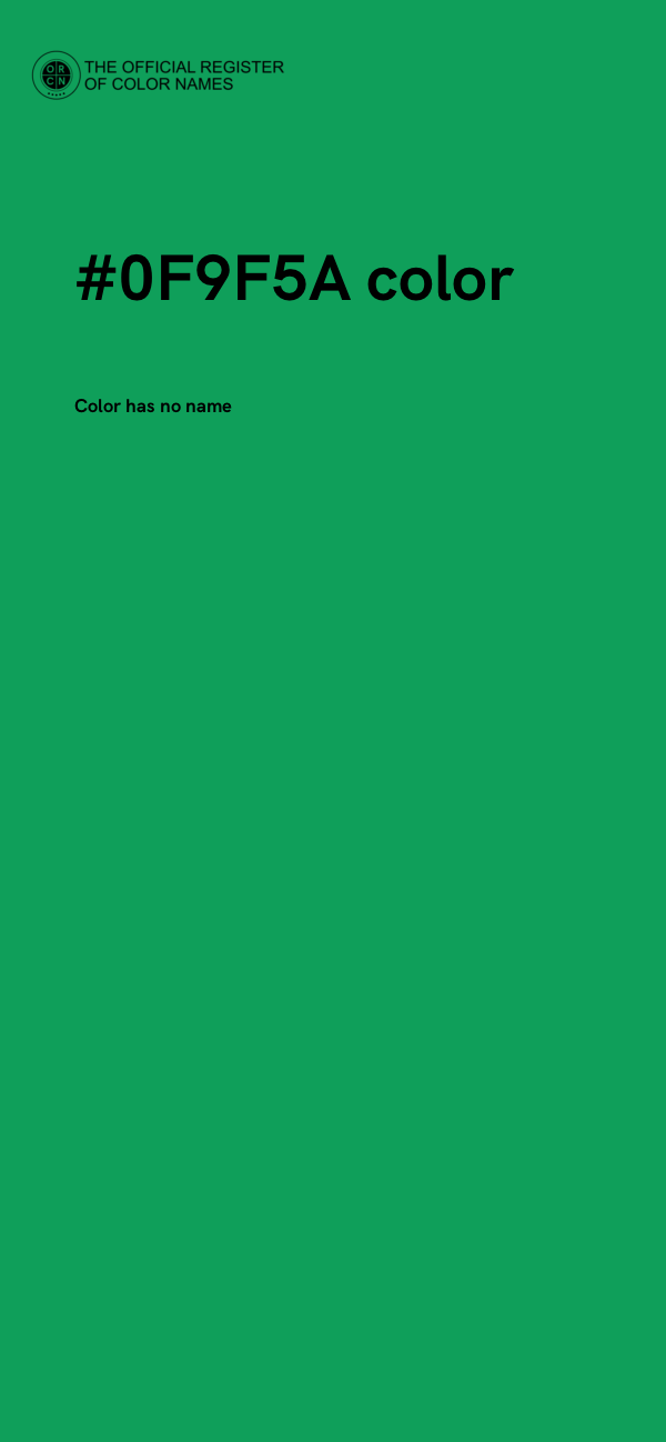#0F9F5A color image