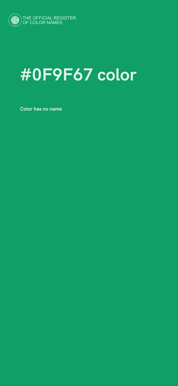 #0F9F67 color image