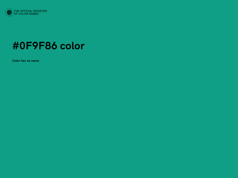 #0F9F86 color image