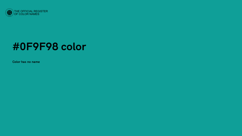 #0F9F98 color image