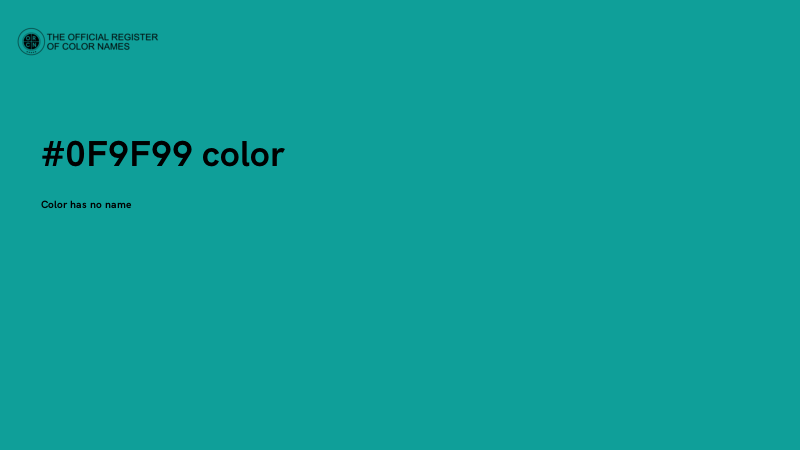 #0F9F99 color image