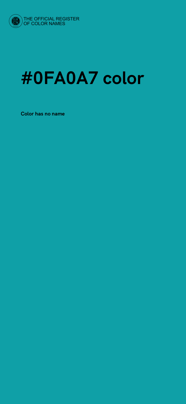 #0FA0A7 color image
