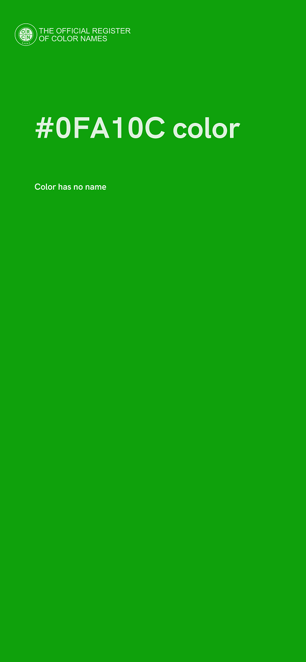 #0FA10C color image