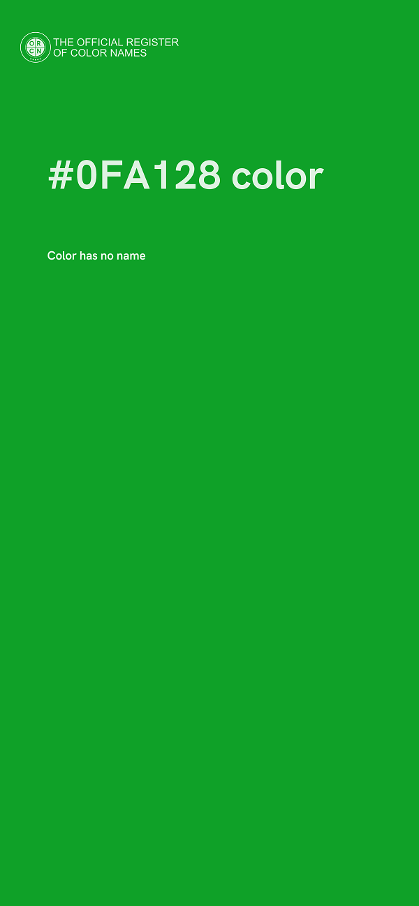 #0FA128 color image