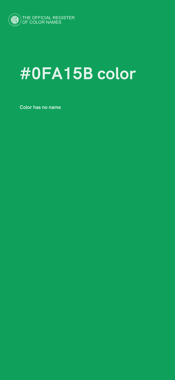 #0FA15B color image