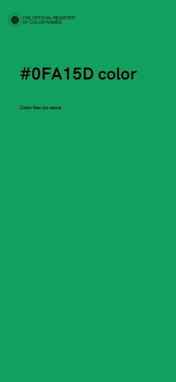 #0FA15D color image