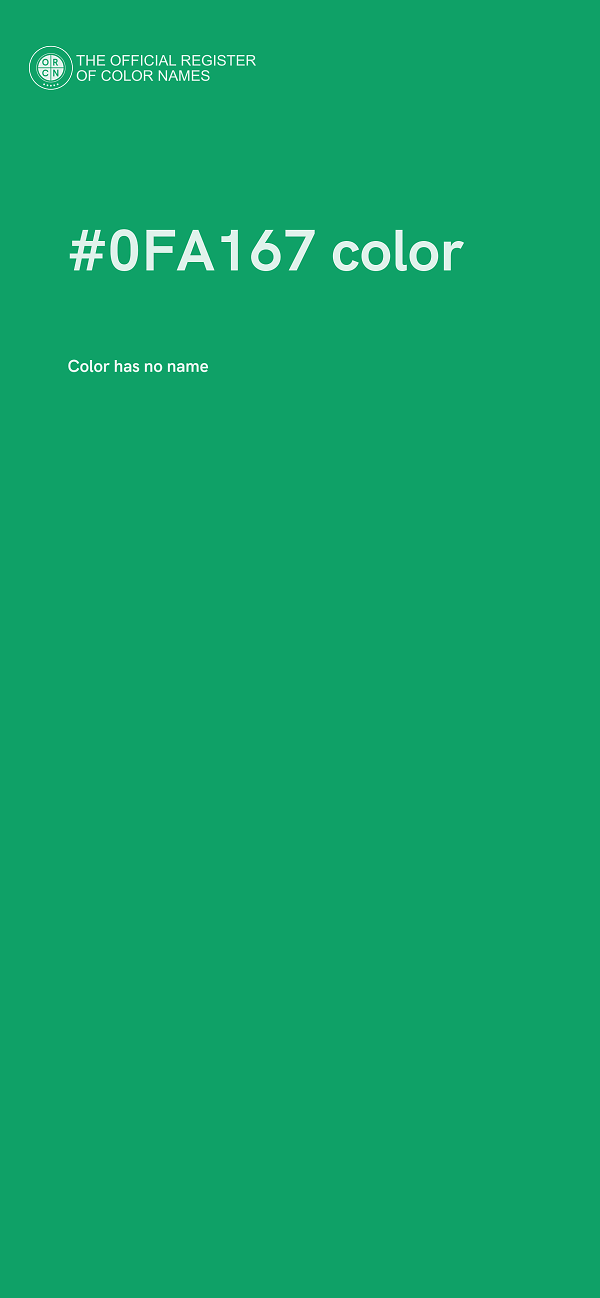#0FA167 color image