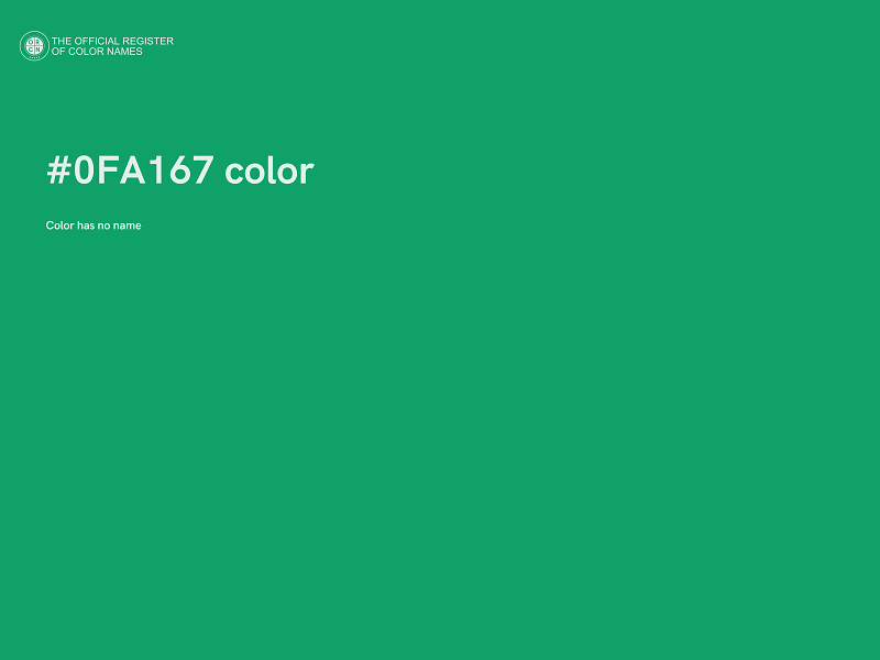 #0FA167 color image