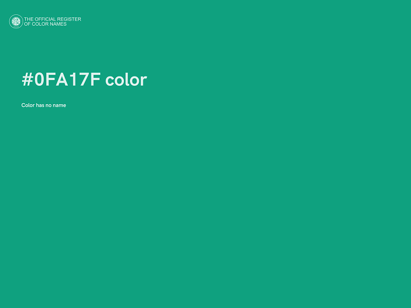 #0FA17F color image