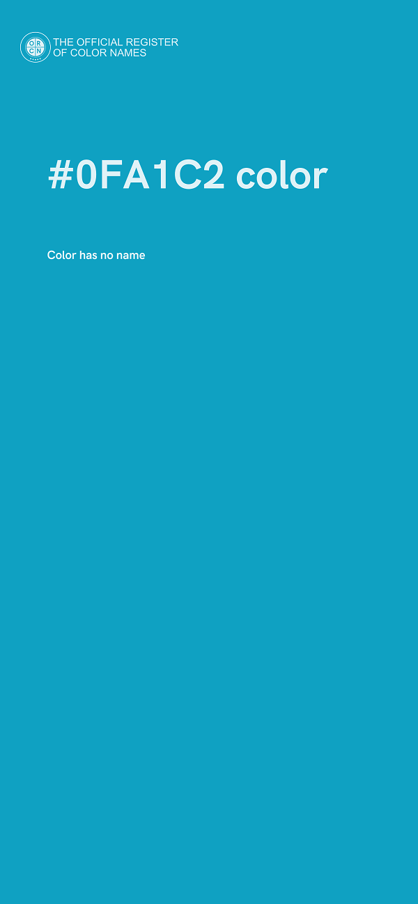 #0FA1C2 color image