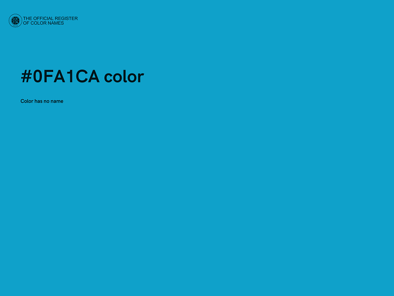 #0FA1CA color image