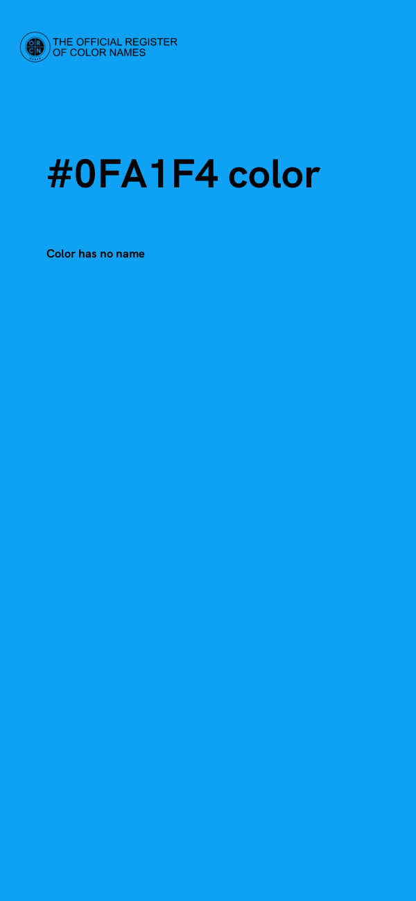 #0FA1F4 color image