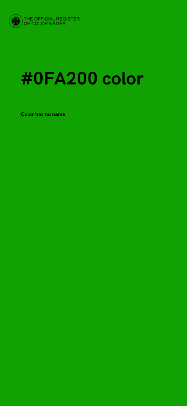 #0FA200 color image
