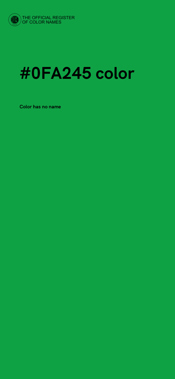#0FA245 color image