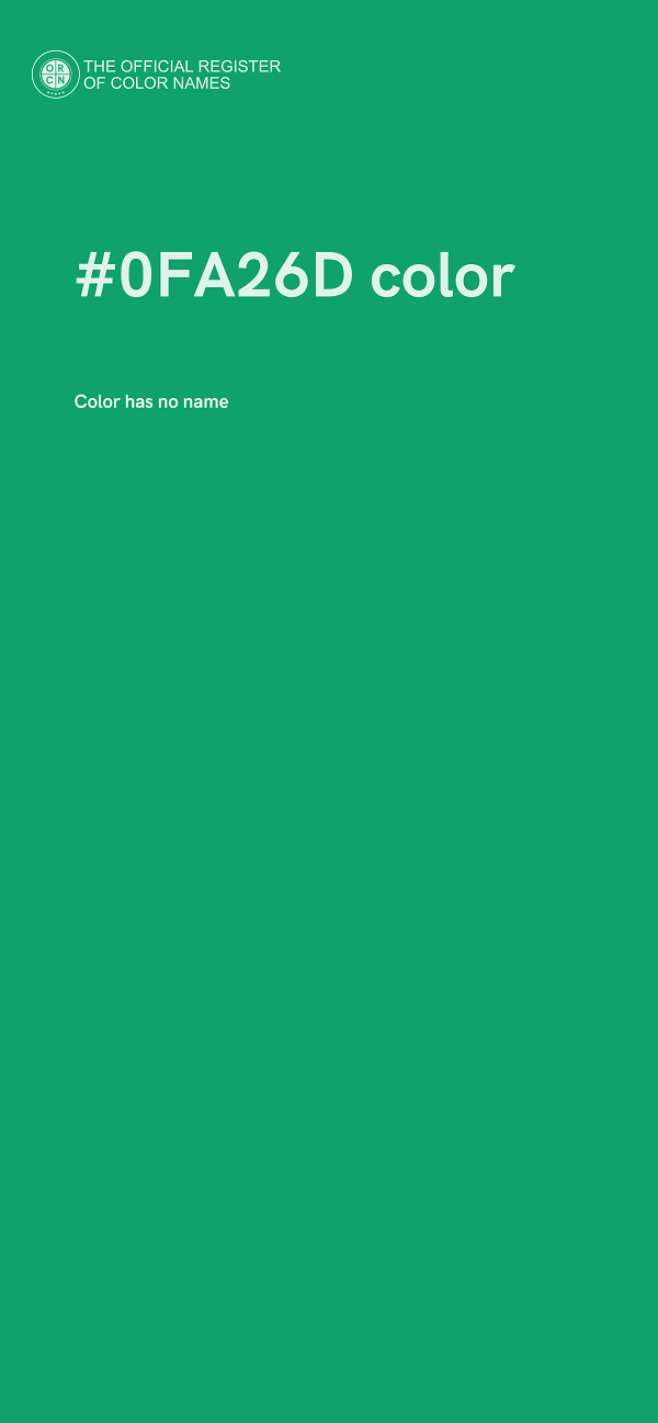 #0FA26D color image
