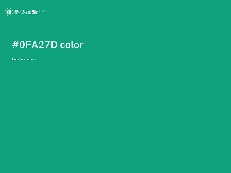 #0FA27D color image