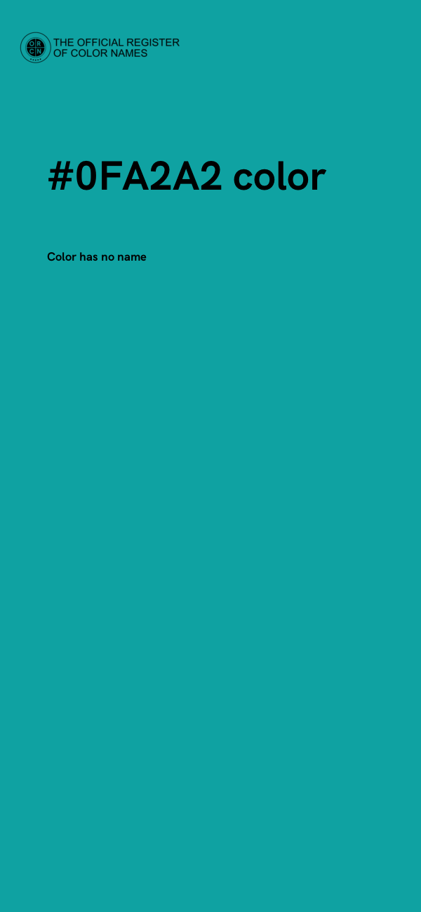 #0FA2A2 color image