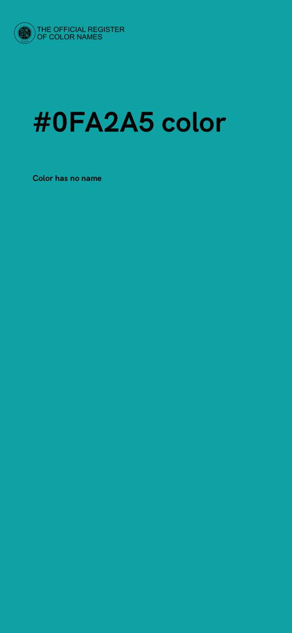 #0FA2A5 color image
