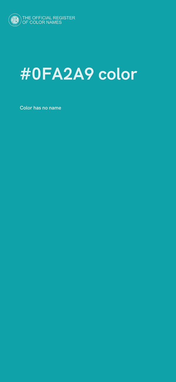 #0FA2A9 color image