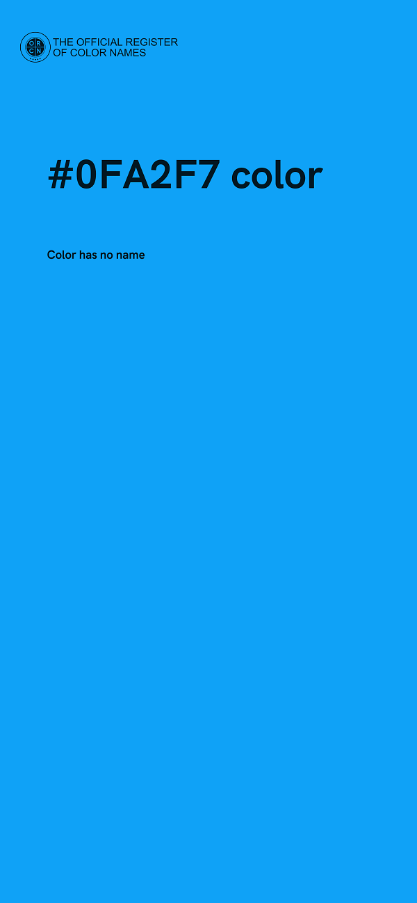 #0FA2F7 color image