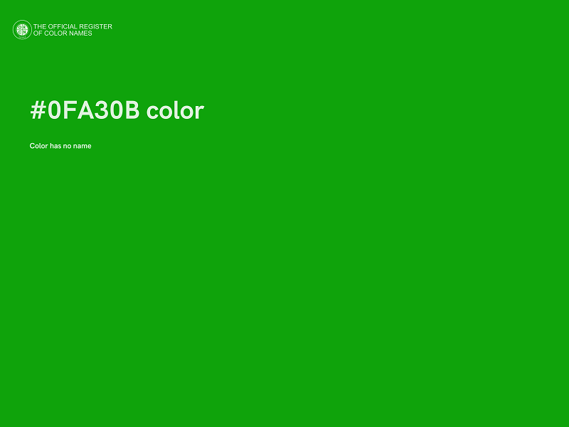 #0FA30B color image