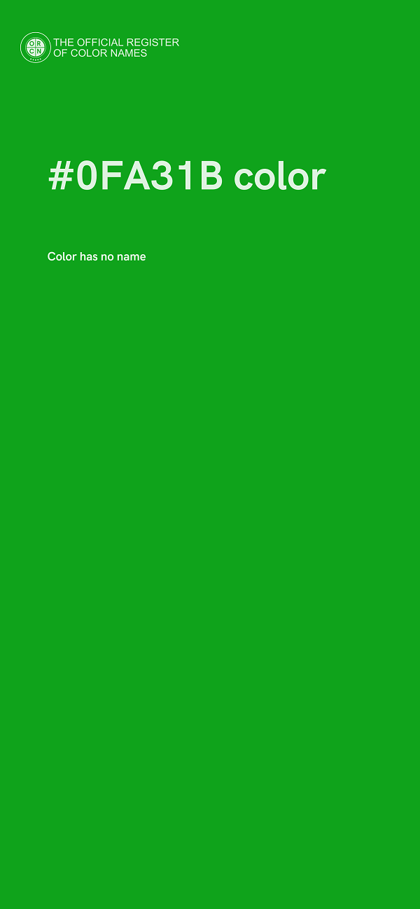 #0FA31B color image