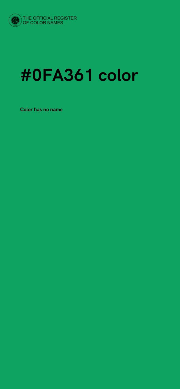 #0FA361 color image