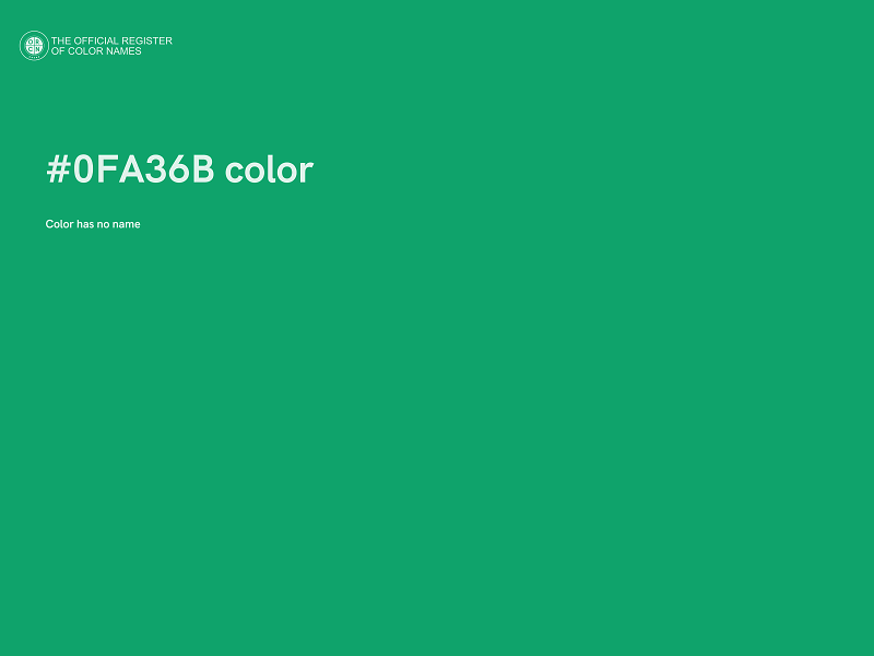 #0FA36B color image