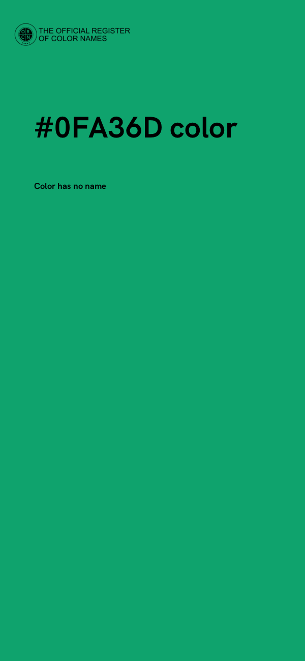 #0FA36D color image