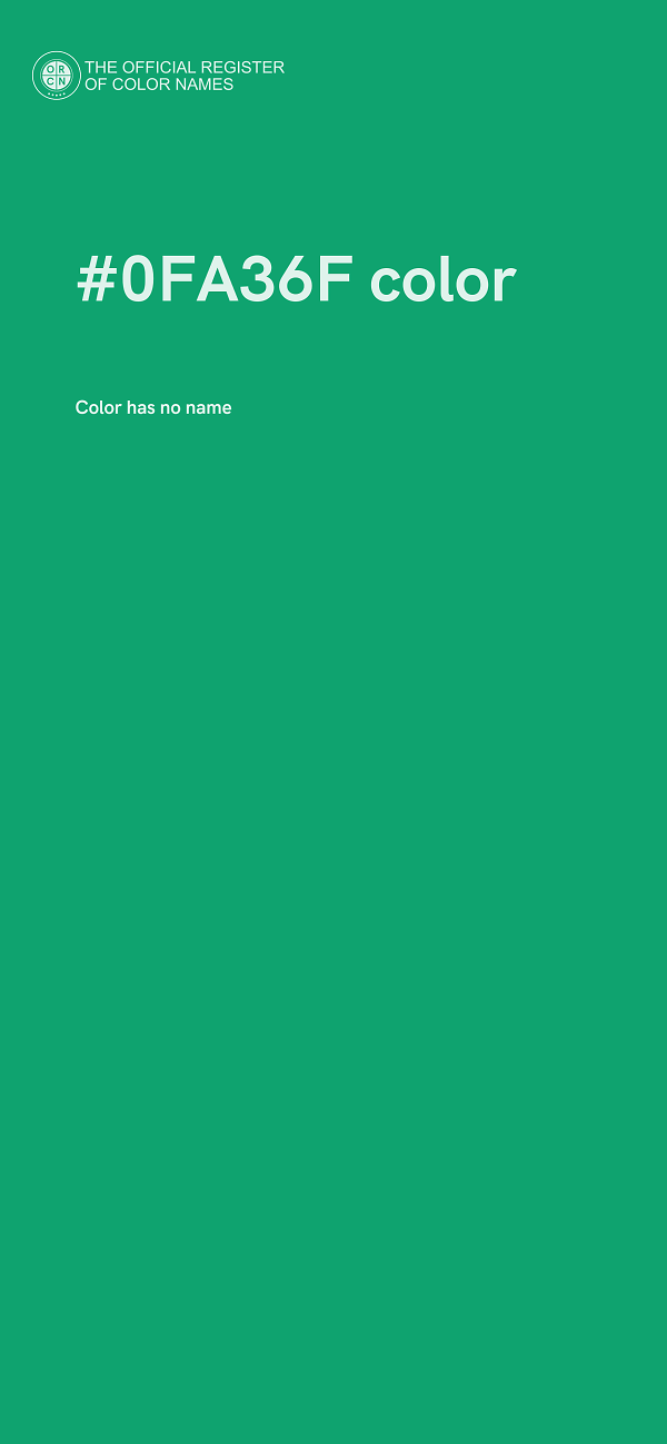 #0FA36F color image